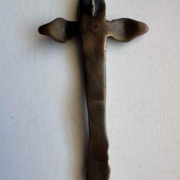 Kalevala Kori “Sisilisko” Bronze Patina (Lizard) Cross Shaped Pendant - Picture 7 of 9